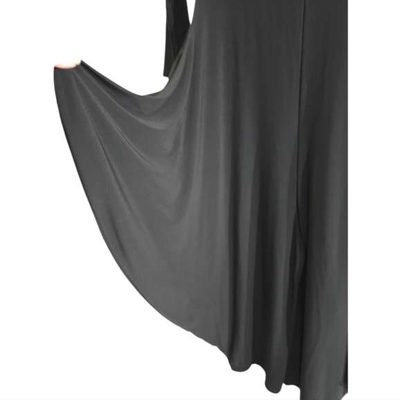 Joseph Ribkoff Harem Drape Cold Shoulder Zip Black Jumpsuit Stretchy Knit 2 - Picture 11 of 12